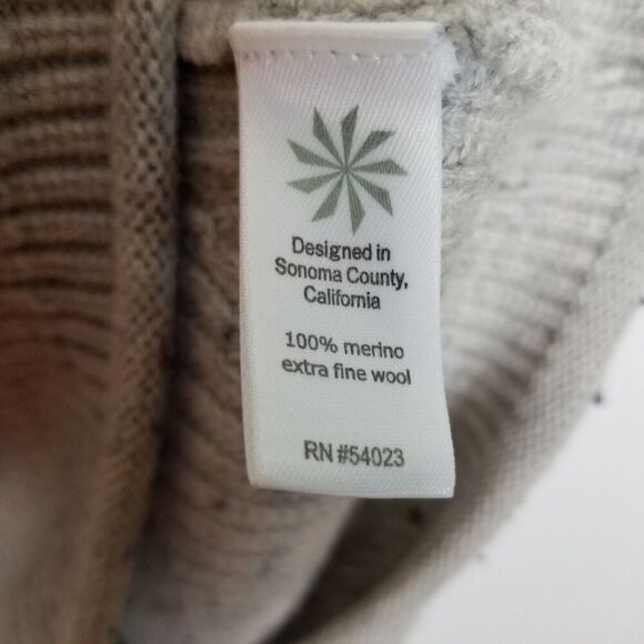 Athleta Women Pinewood Merino Wool Sweater Dress Sz S Gray Short Sleeve Mini - Picture 8 of 8